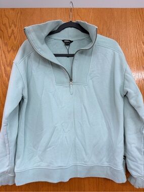 Eddie Bauer Women’s Half-Zip Sweater in Light Aqua